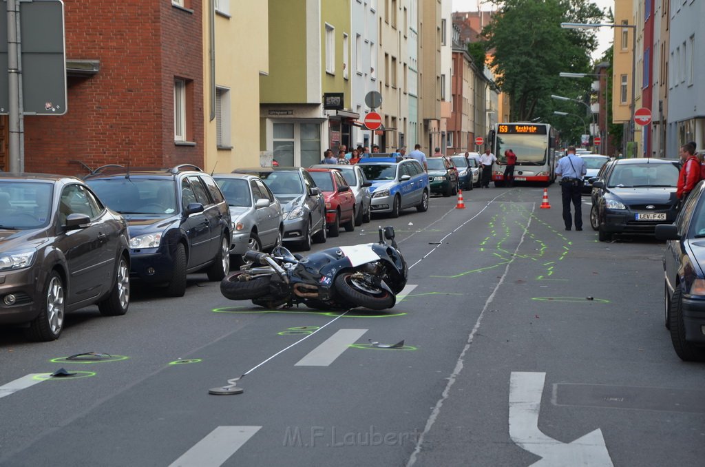 VU Alleinunfall Krad Koeln Kalk Buchforststr P41.JPG - Miklos Laubert